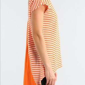 Rusty Vermillion striped top